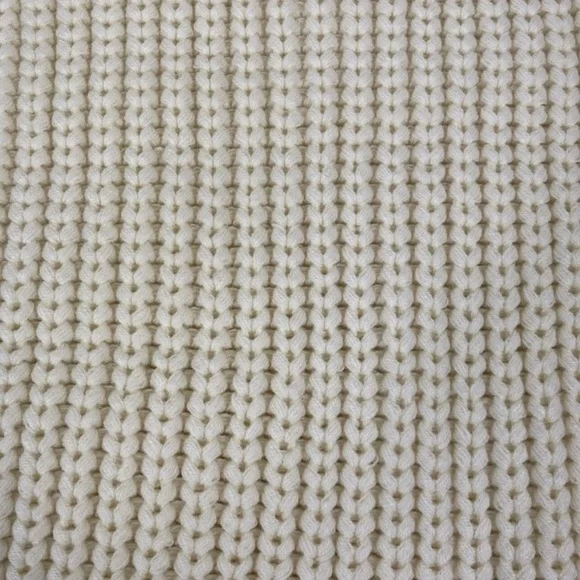 J. Crew Women’s Chunky Ribbed Knit Infinity Scarf Ivory Comfy Winter NWOT EUC